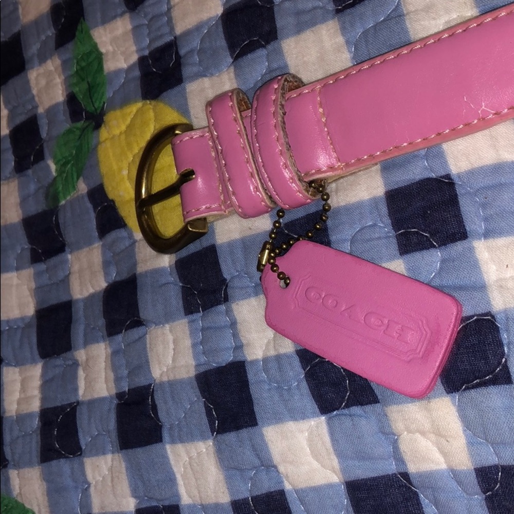 1980’s Vintage pink Coach ® belt